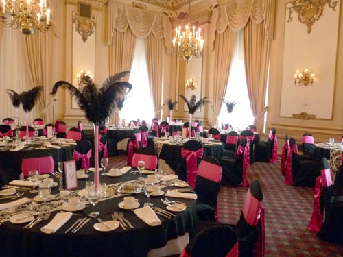 Provencher Ballroom set up for a wedding reception